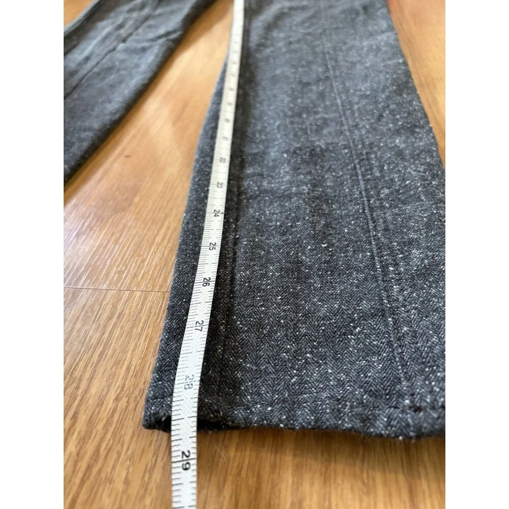 J Crew Gray Speckled Ankle Zip Skinny Dress Pants Size 0